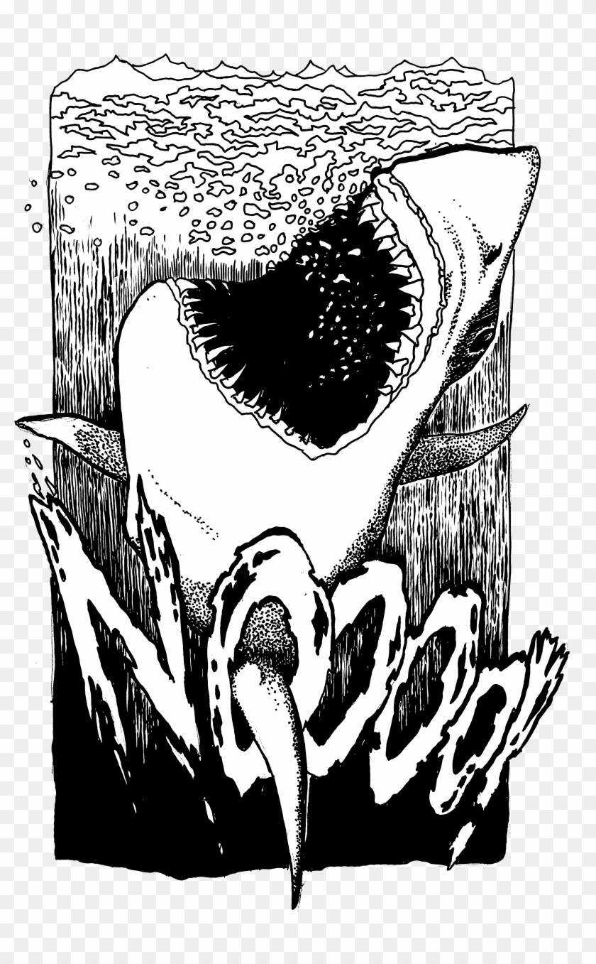 Surfboard Clipart Shark Bite - Png Download #2557952