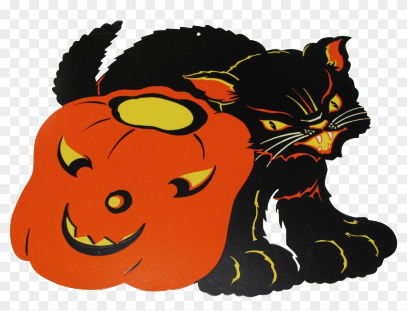 Black Cat Clipart Decoration - Png Download #2558024