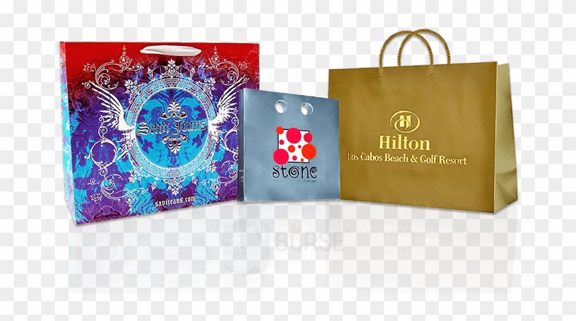 Custom Hot Stamped Paper Shopping Bags - Hot Stamping Ejemplos Clipart #2558166