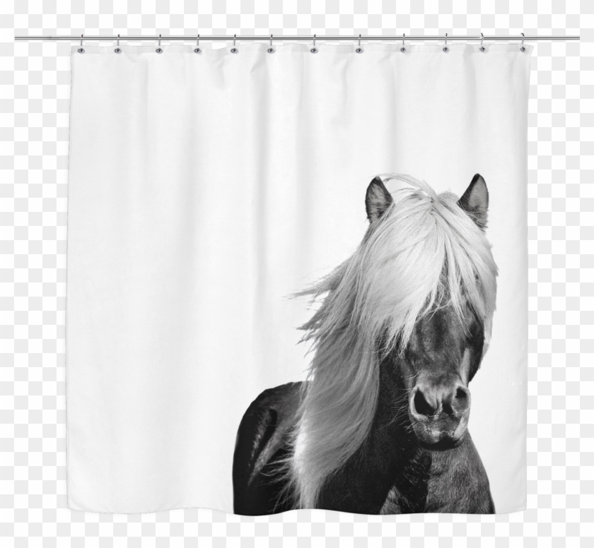 Wild Horse Shower Curtain - Horse Clipart #2558293