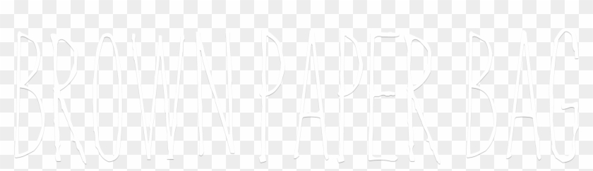 Brown Paper Bag - Monochrome Clipart