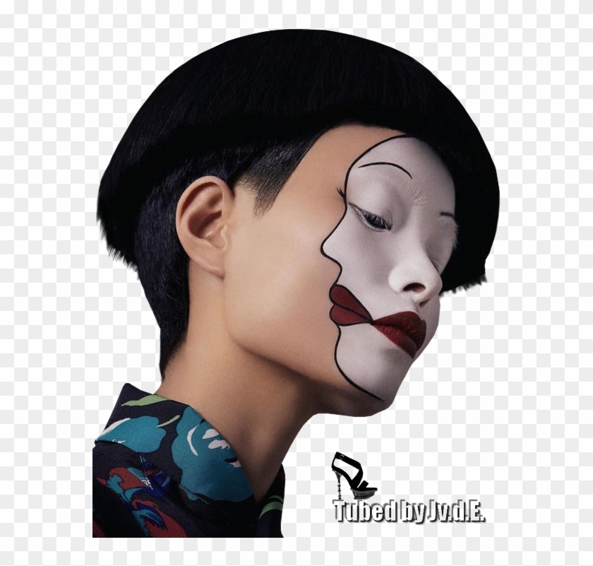 Tubes By Jeanne - Surreal Face Painting Clipart #2558901