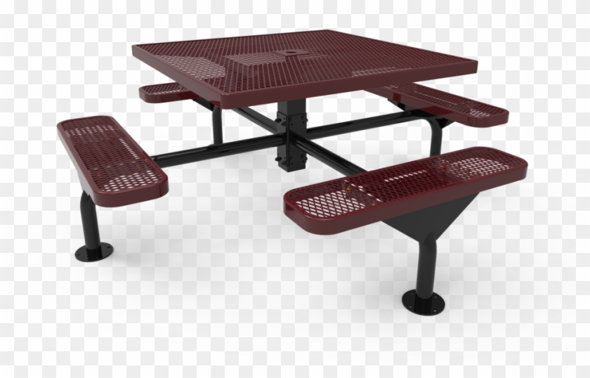 Square Nexus Pedestal Table With Diamond Pattern - Round Table With Honeycomb Structure Clipart