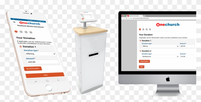 Mobile Kiosk Website Clipart