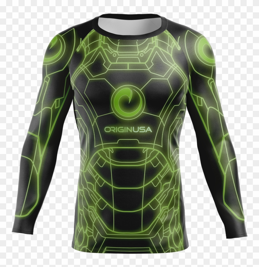 Elec-tron Rashguard - Long-sleeved T-shirt Clipart