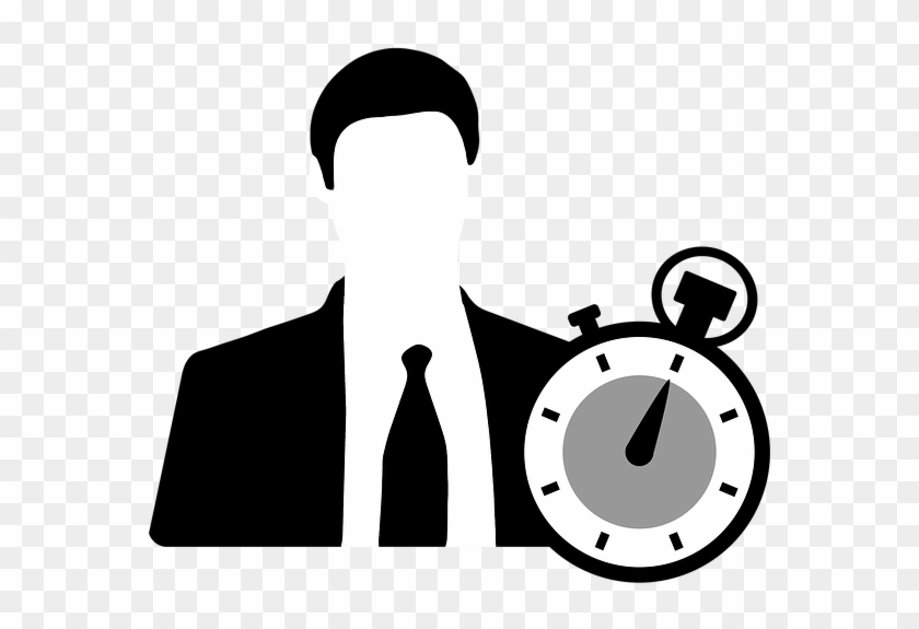 Time, Businessman, Businesswoman, Business, Workplace - Illustration Clipart