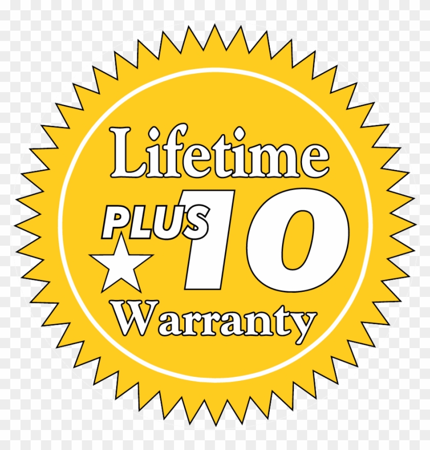 Lifetime Plus 10 Warranty Icon - Circle Clipart #2561078