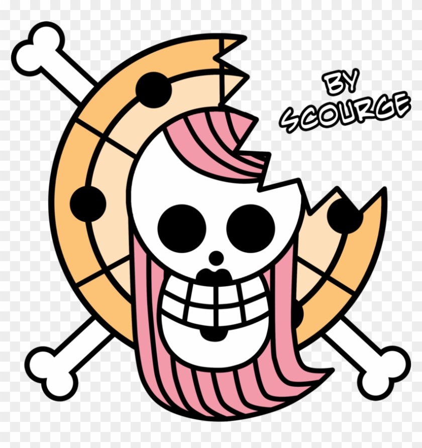 Jewelry Bonney Jolly Roger By Serge On - One Piece Jolly Roger Luffy Clipart #2561425