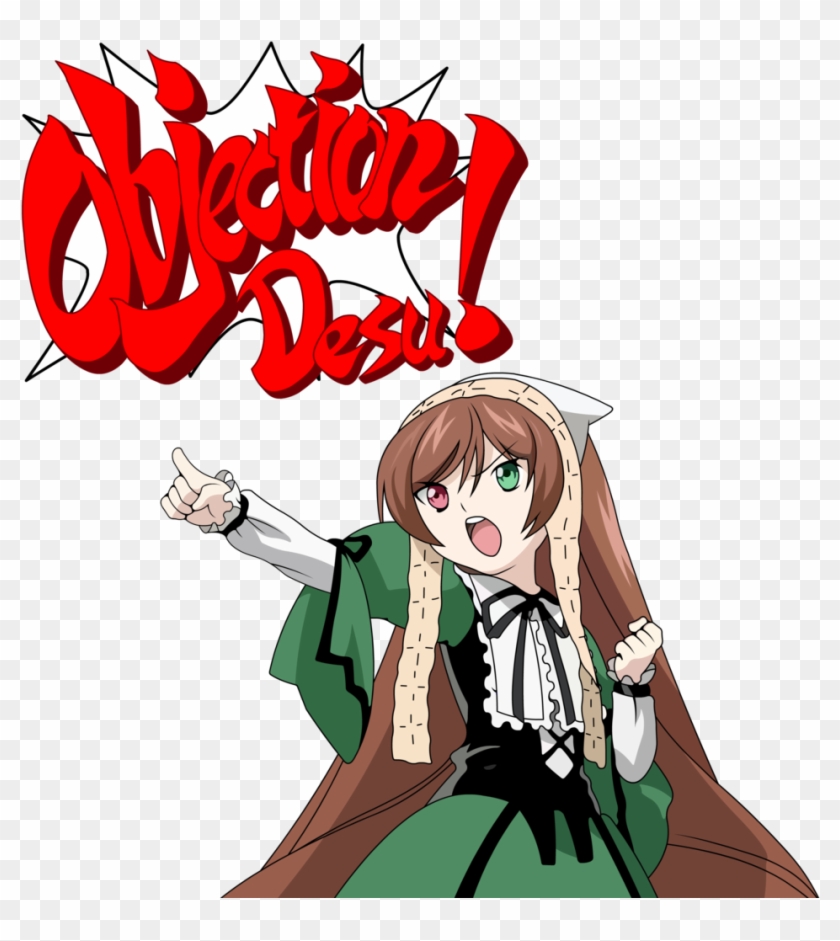 335kib, 1024x1024, Objection Desu - Ace Attorney Objection Png Clipart #2561589