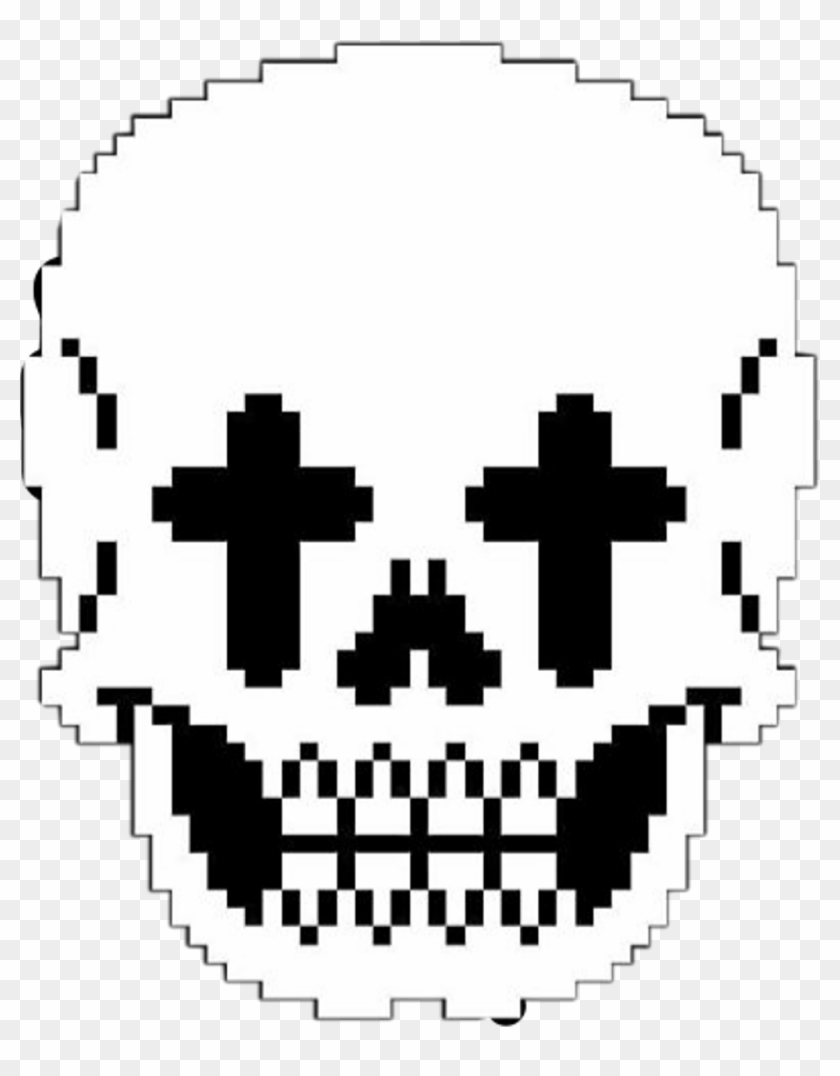 #pixel #pixeled #pixelesskull #skull #cross #black - Circle Clipart