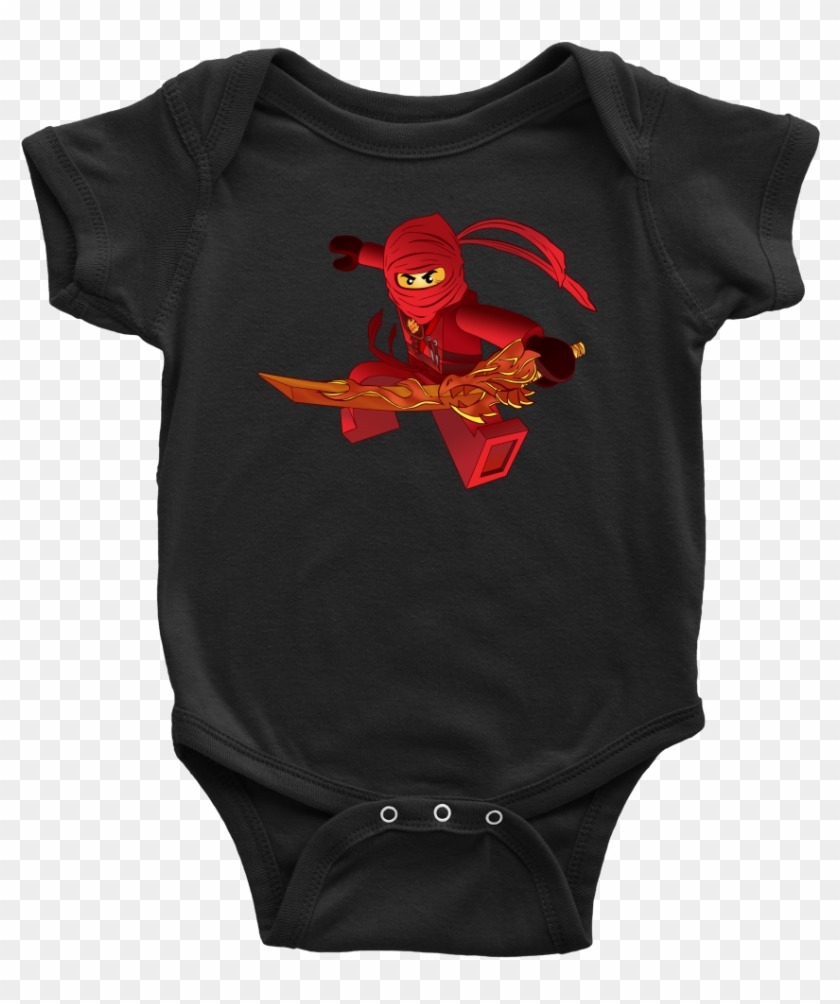 Ninjago Kai Inspired Baby Onesie - Flash Clipart #2561722
