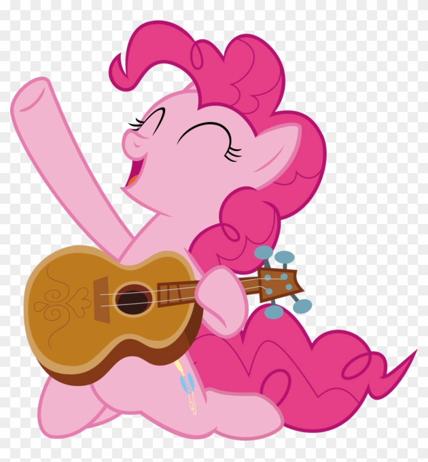 You Can Click Above To Reveal The Image Just This Once - Pinkie Pie Guitar Clipart