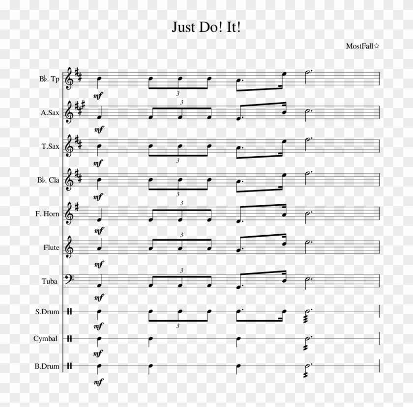 Just Do It - Caballo Viejo Partitura Trompeta Clipart