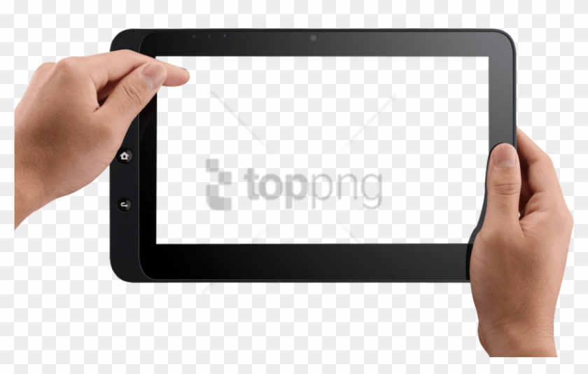 Free Png Hand Holding Tablet Png Image With Transparent - Hand Holding Tablet Png Clipart