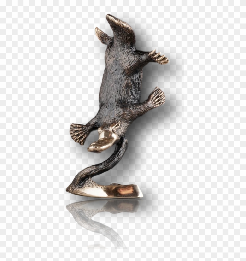 Small Diving Platypus , Png Download - Bronze Sculpture Clipart #2564567