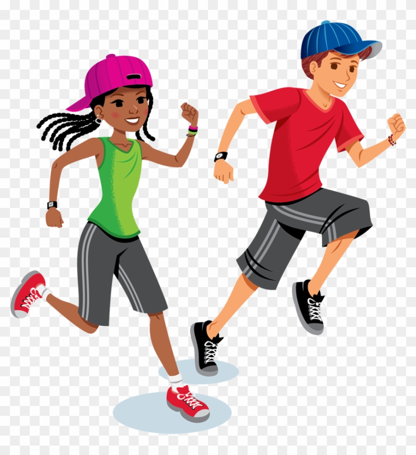 Kids Running Smaller - Exercise Completion Certificate Clipart #2564828