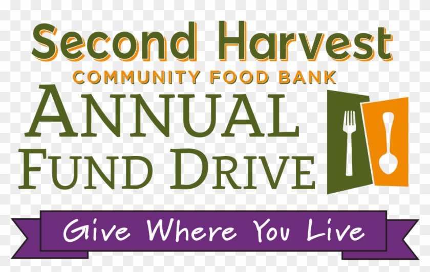 Annual Fund Logo 'give Where You Live' Purple Banner - Calligraphy Clipart #2565677