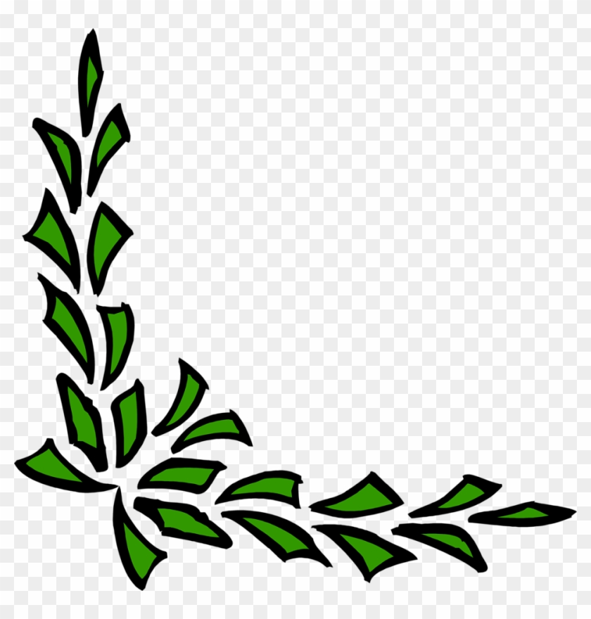 958 X 958 9 0 - Green Corner Border Designs Clipart