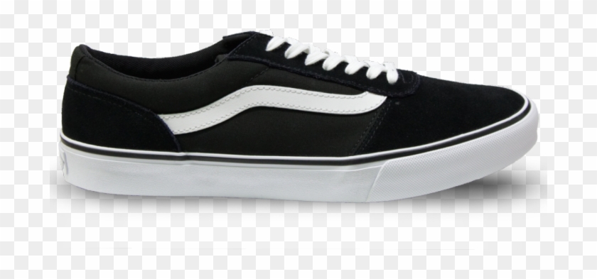 Vans Maddie Black White - Skate Shoe Clipart