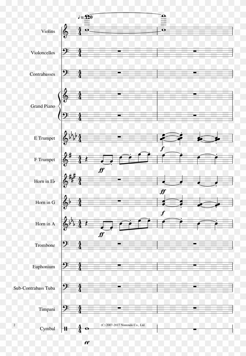 Super Mario Galaxy 3 Sheet Music Composed By Theme - Paper Clipart