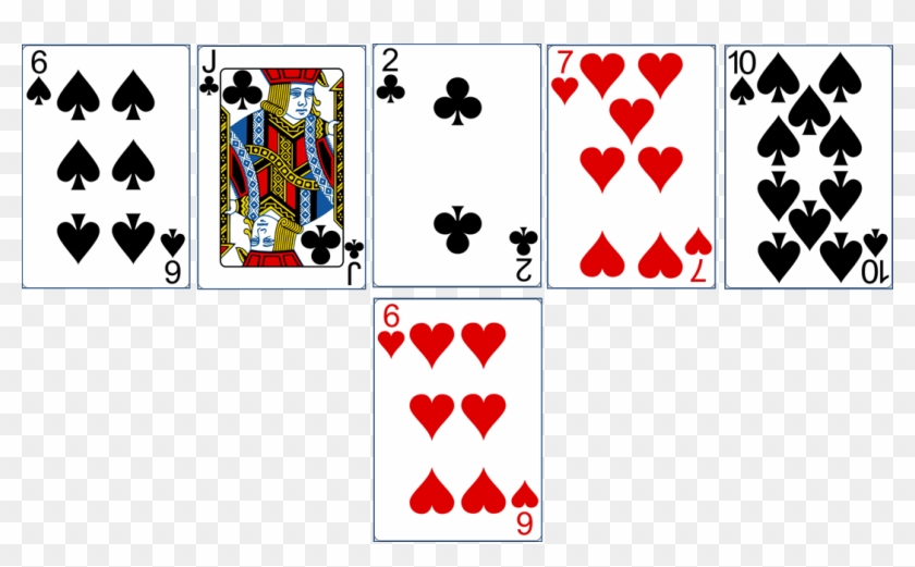 Playing Cards Clubs And Spades , Png Download - 7 Of Hearts Playing Cards Clipart #2567662