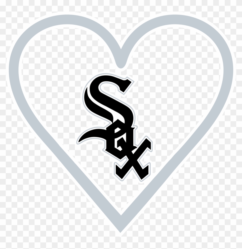 Chicago White Sox Heart - White Sox Logo Black Clipart