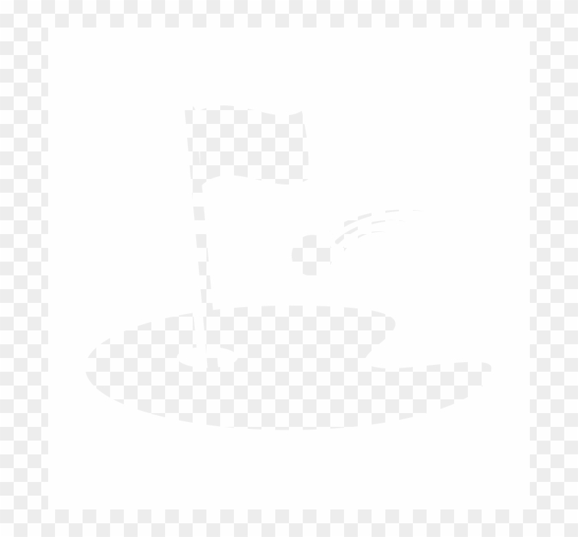 Golf Green Clip Art Black And White - Png Download