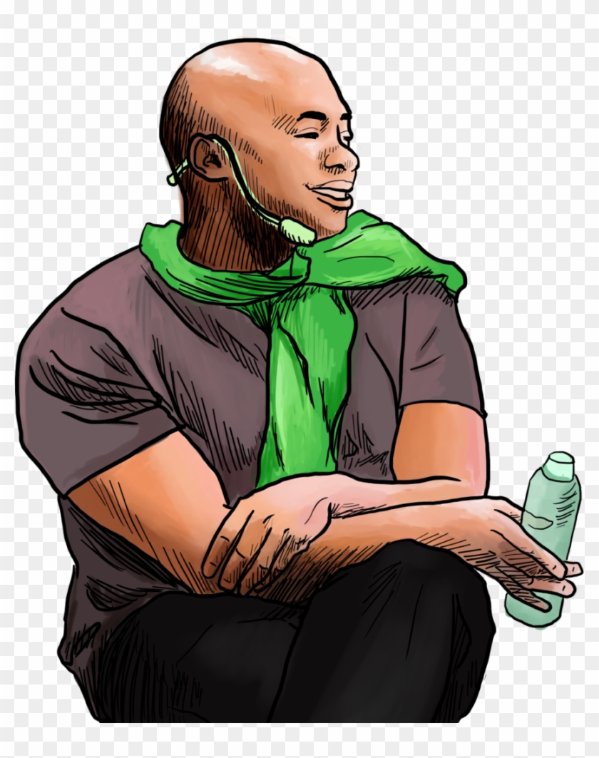 Depiction Of Mykee Fowlin, Motivational Speaker At - Sitting Clipart