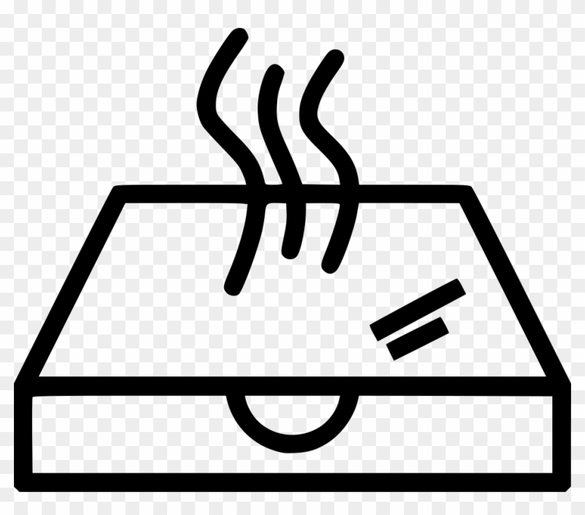 Drawing Box Icon - Pizza Box Icon Vector Clipart