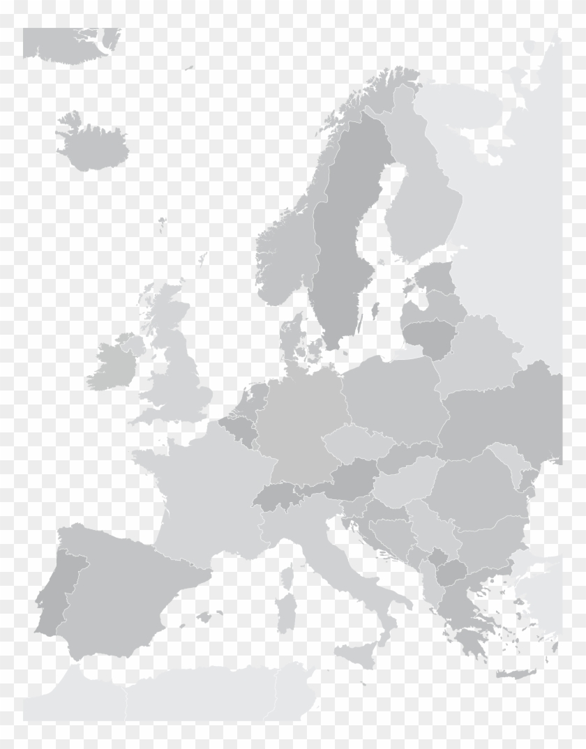 Partner Search - Western Europe Map Outline Png Clipart