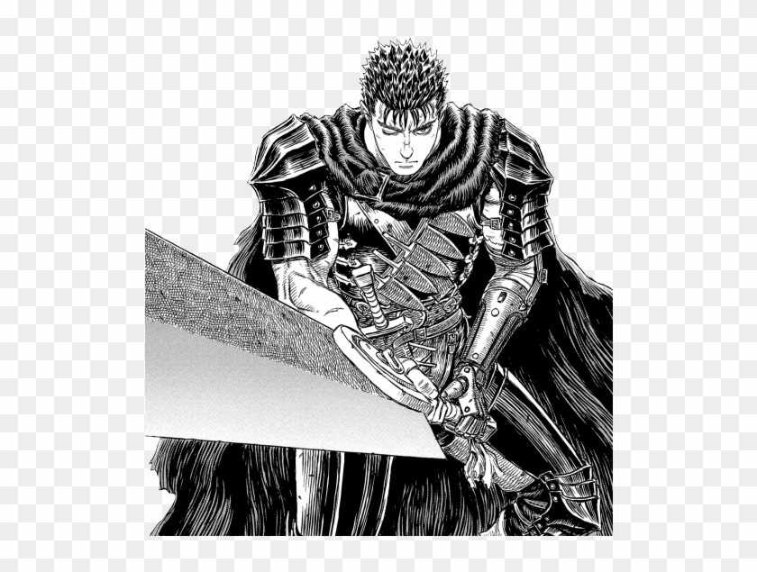 Berserk Drawing Fan - Erza Scarlet Vs Guts Clipart #2570274