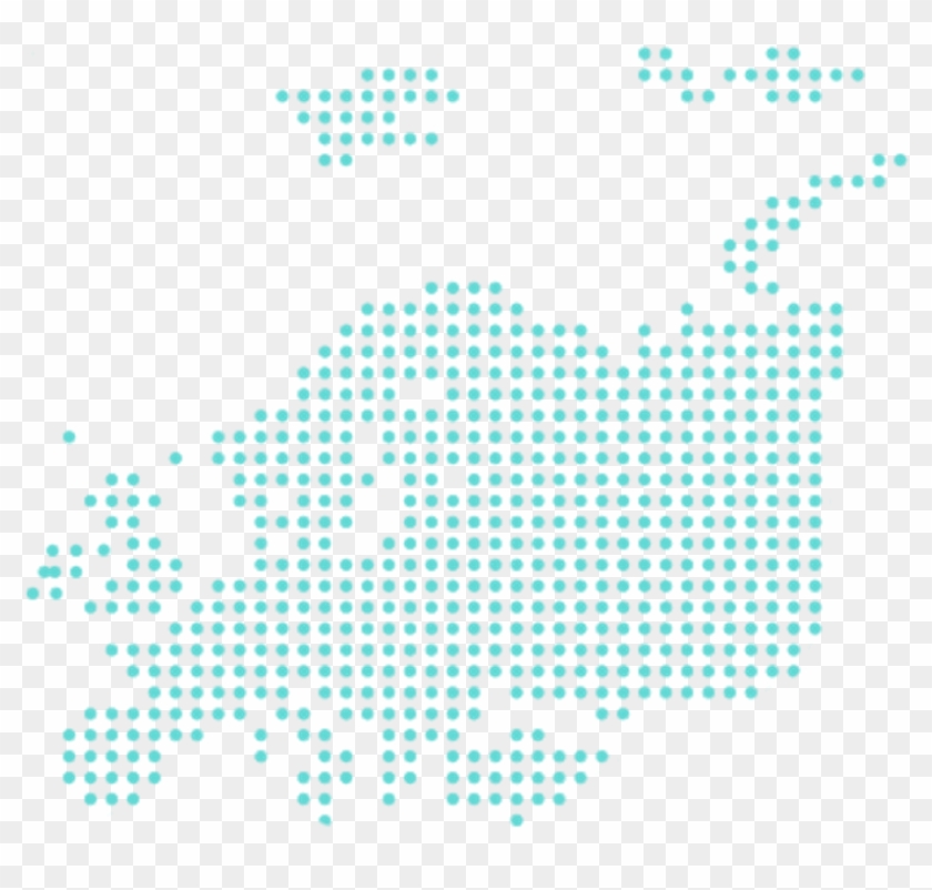 Europe - Ireland Dotted Map Clipart #2570642