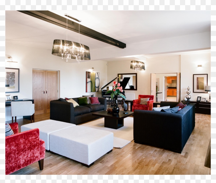 Living Room With Simplicity Range Of Furniture - Living Room Clipart