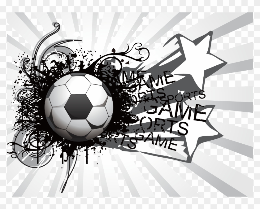 World Cup Russia 2018 Deco Png Clip Art Image - Graphic Designing Black And White Football Transparent Png #2570897