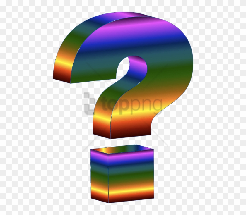 Free Png 3d Question Mark Png Png Image With Transparent - Rainbow Question Mark Gif Clipart