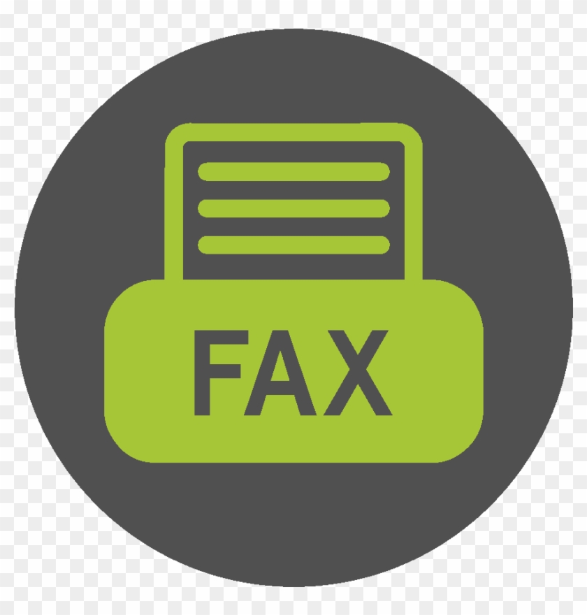Fax Icon Png Circle , Png Download - Circle Clipart