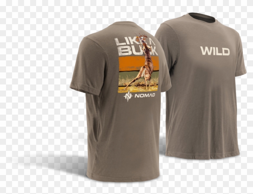 Ryan Kirby Nomad Wild Like A Buck Nomad - Active Shirt Clipart
