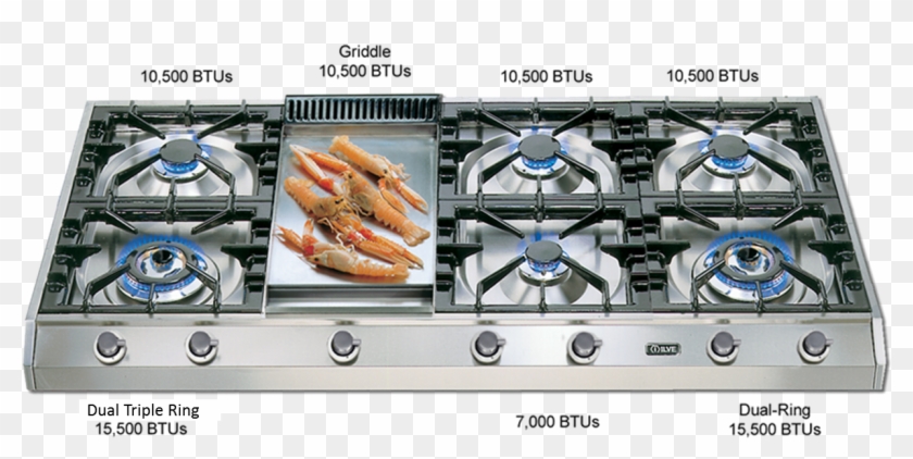 Uhp1265fd Cooktop - Miele 6 Burner Gas Hob Clipart