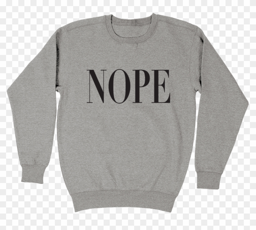 Nope Fleece Crewneck - Sweater Clipart