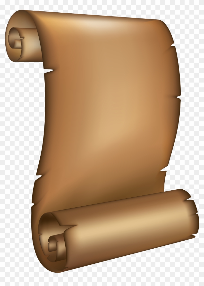 Ancient Scrolled Paper Png Clipart Image - Brown Paper Clipart Png Transparent Png