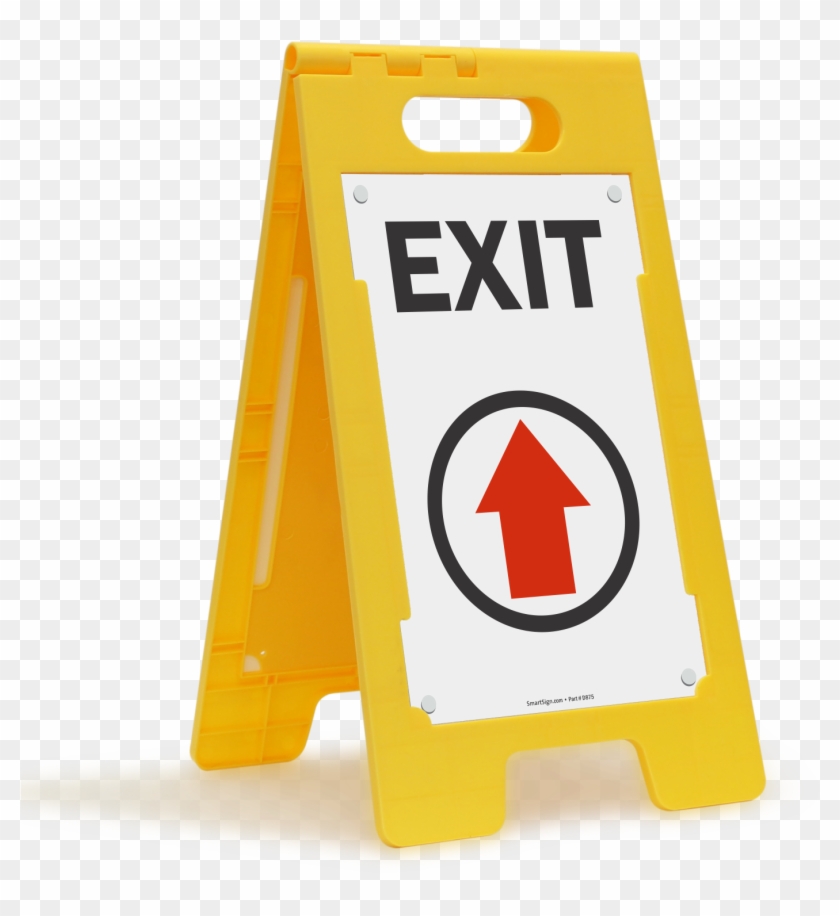 Exit Fold-ups® Floor Sign - Exit Sign Clipart #2573963