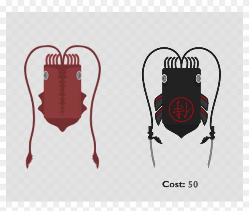 Unrealistic[giant Squid] Samurai Kraken - Illustration Clipart