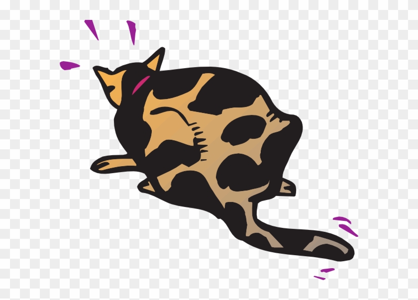 Startled Cat Svg Clip Arts 600 X 523 Px - ภาพ Png เคลื่อนไหว Transparent Png