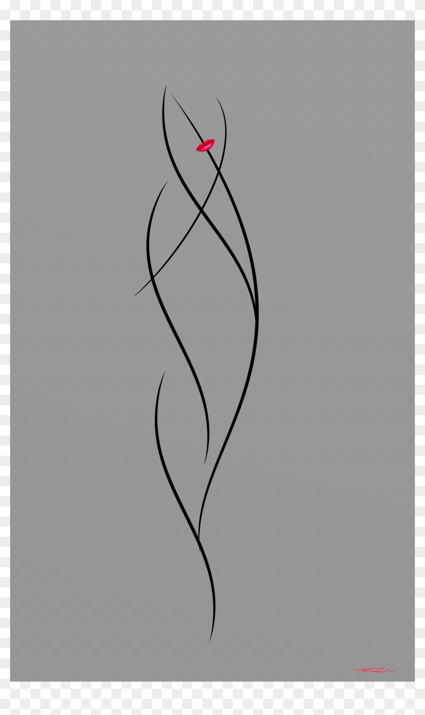 Drawing Feather Beautiful - Sketch Clipart