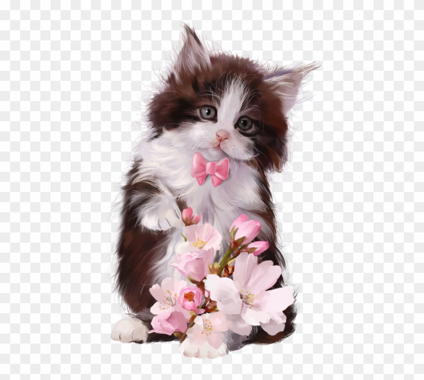 Фото, Автор ✿lili@ ✿ На Яндекс - Cats And Cherry Blossoms Clipart