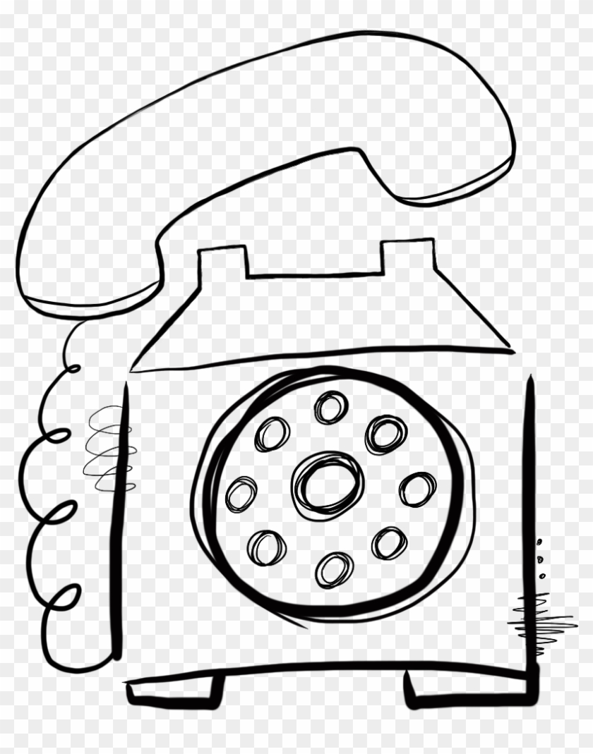 Doodle 101 / All Circuits Are Busy - Line Art Clipart