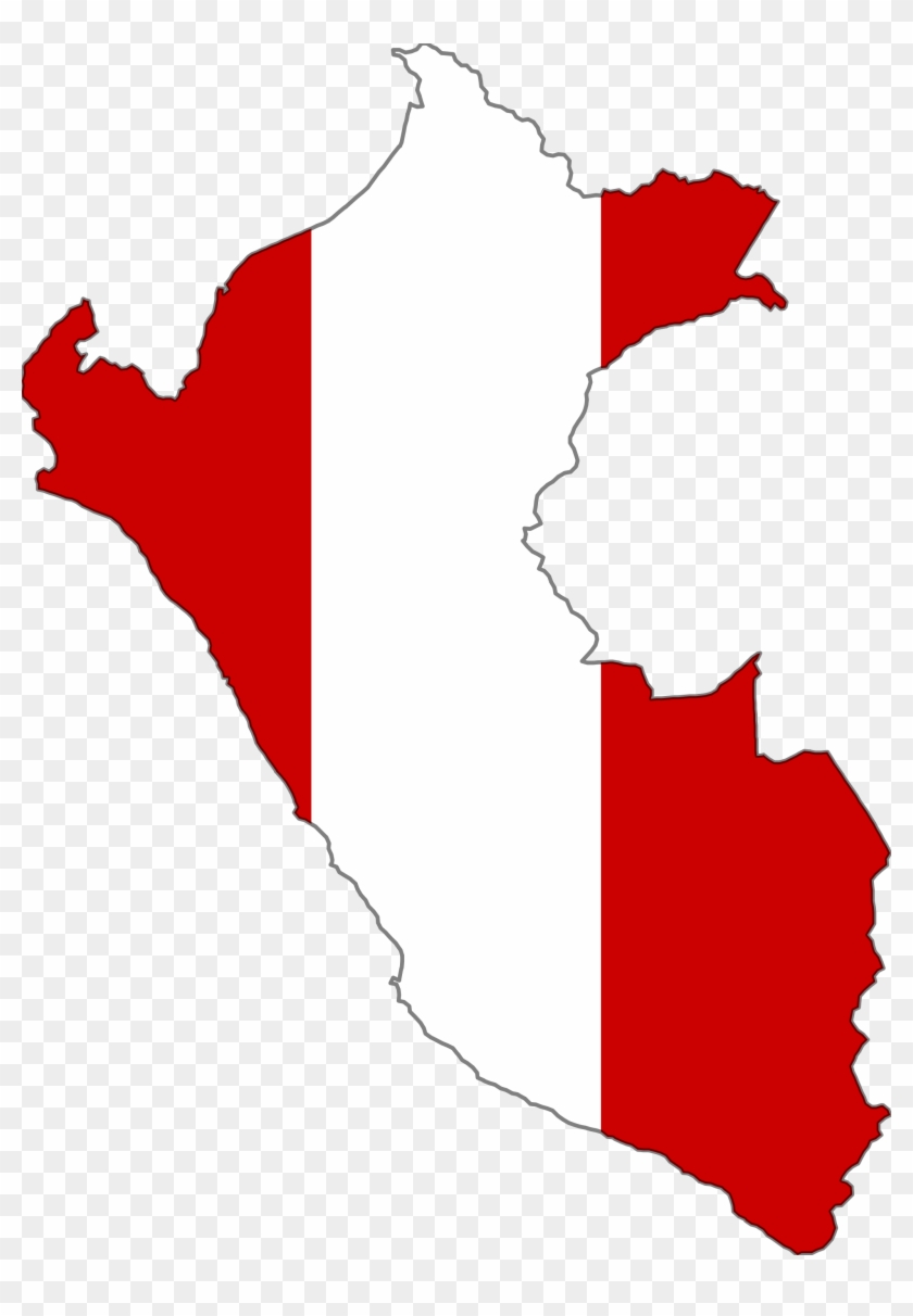 Click On The Peru Flag Map 1 - Peru Flag Map Png Clipart #2575662