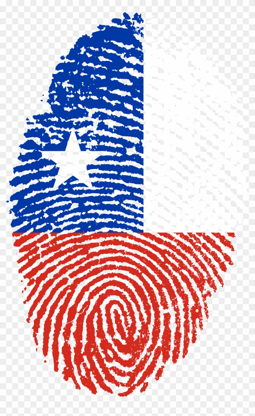 Chile Flag Fingerprint Country 654132 Clipart