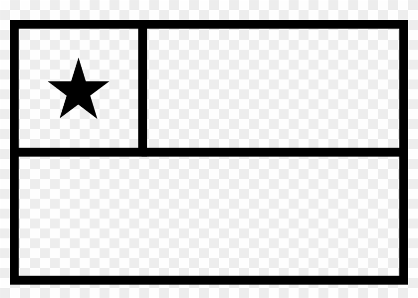 Chile Coloring Page - Flag Clipart #2575811