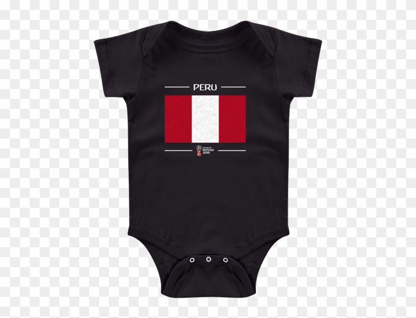 Peru 2018 Fifa World Cup Russia™ Flag Infant Onesie - Sports Jersey Clipart #2575919